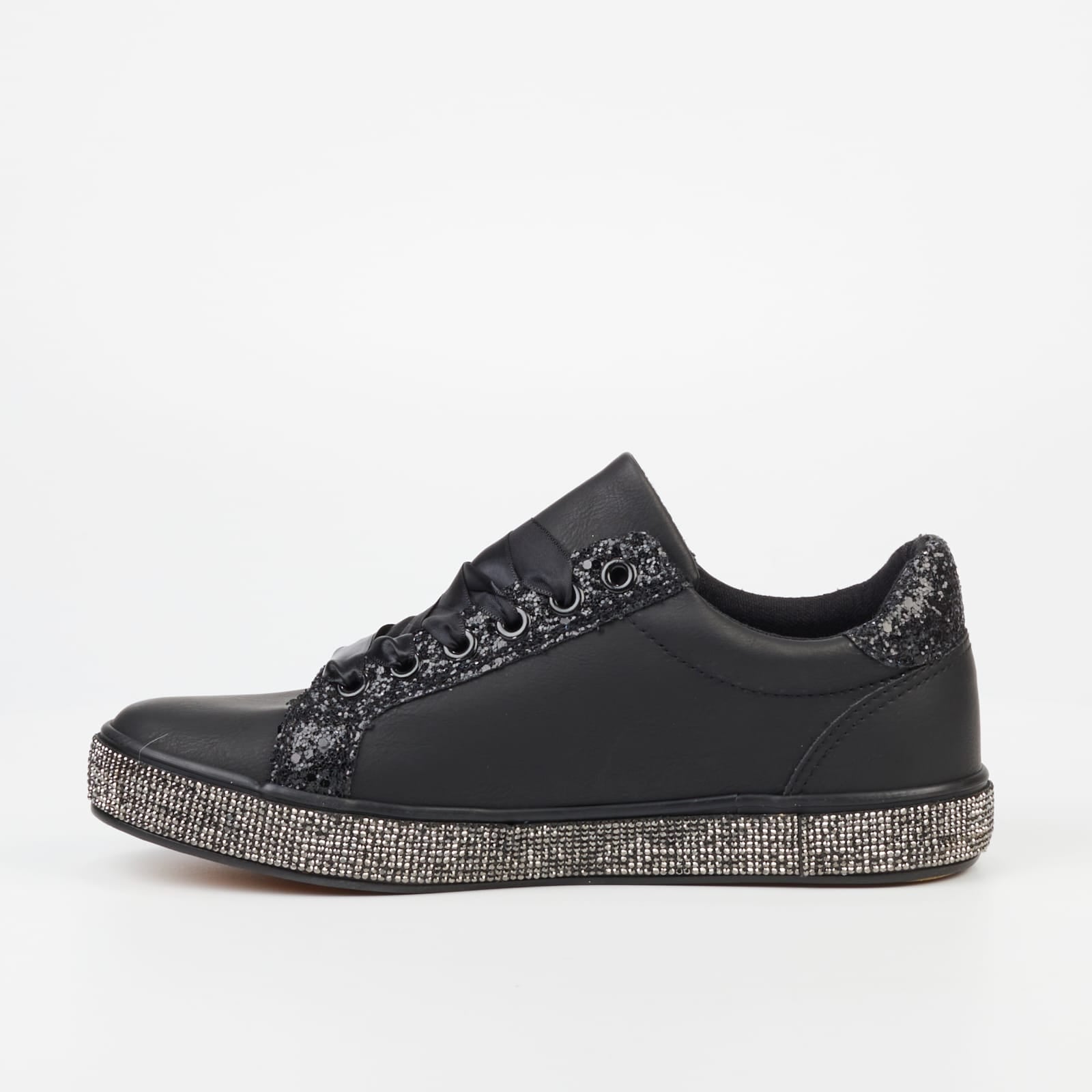 Black Sparkle Sneaker