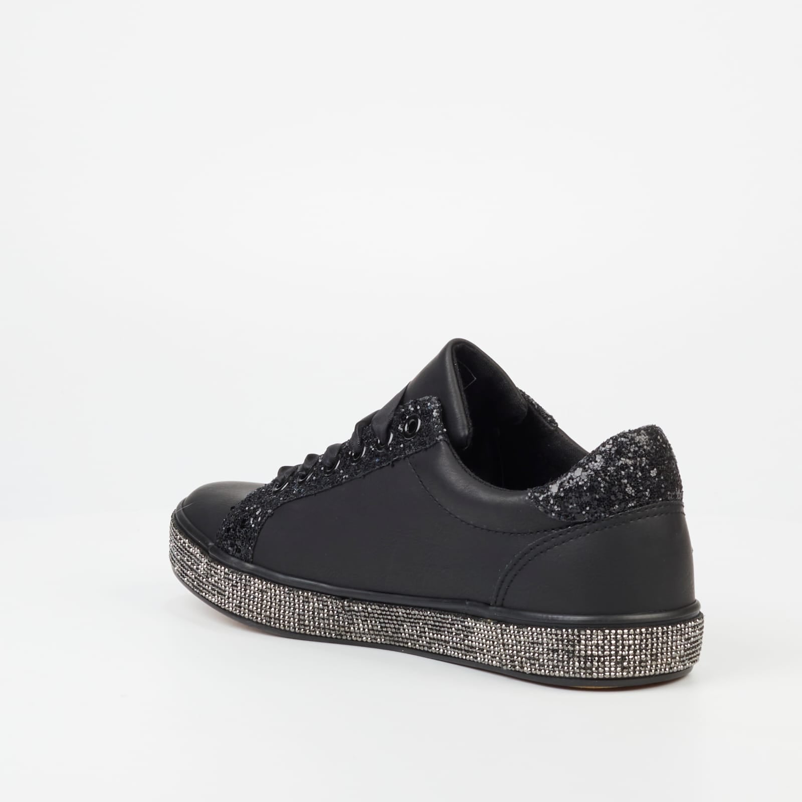 Black Sparkle Sneaker